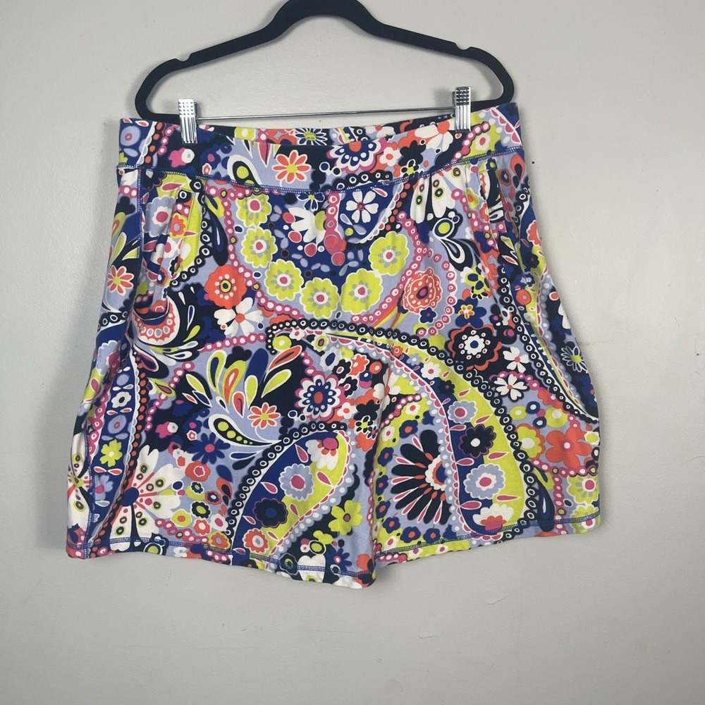 T By Talbots Upf 50 Daisy Print Skort Size 1x - image 2